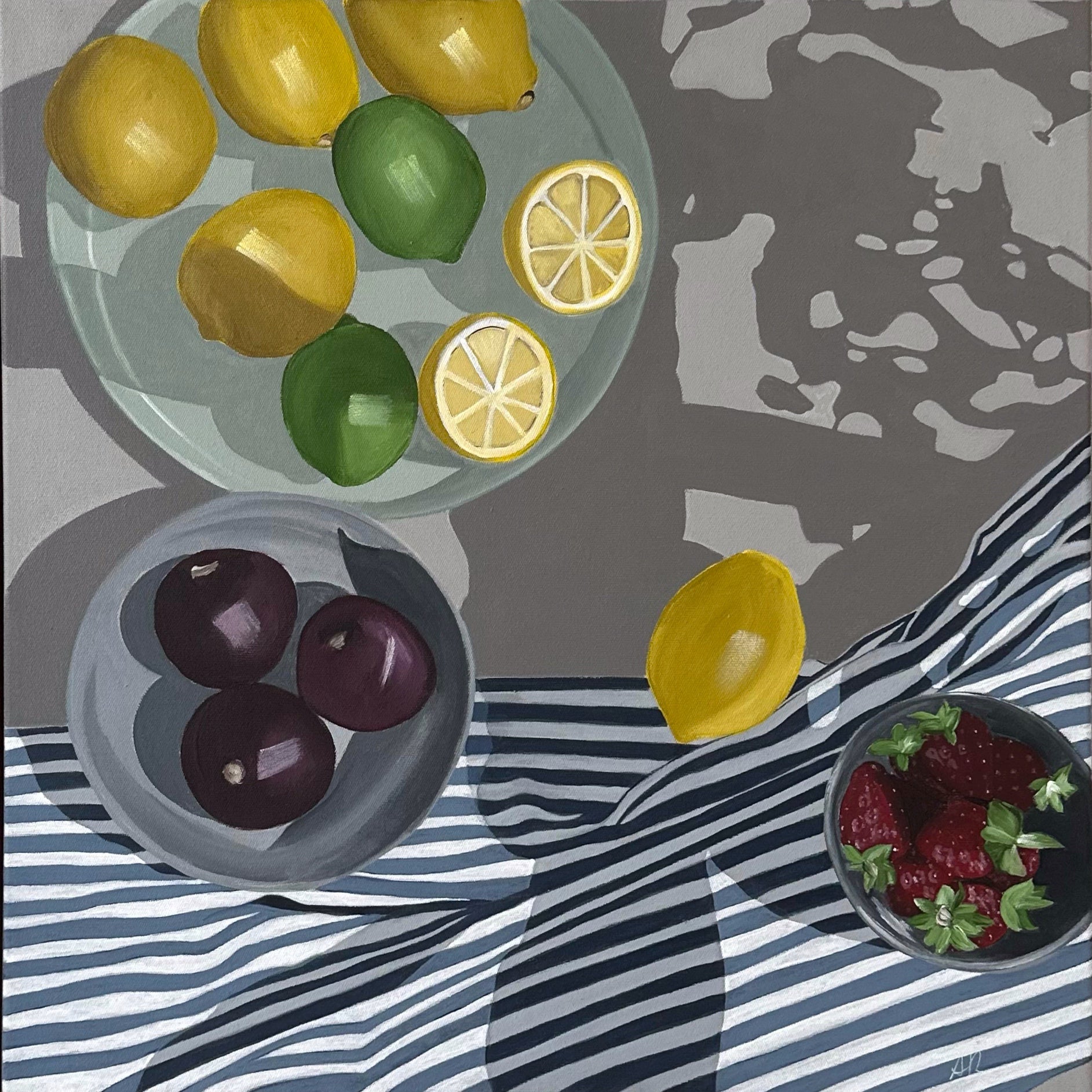 Citrus, Strawberries and Plums No.3