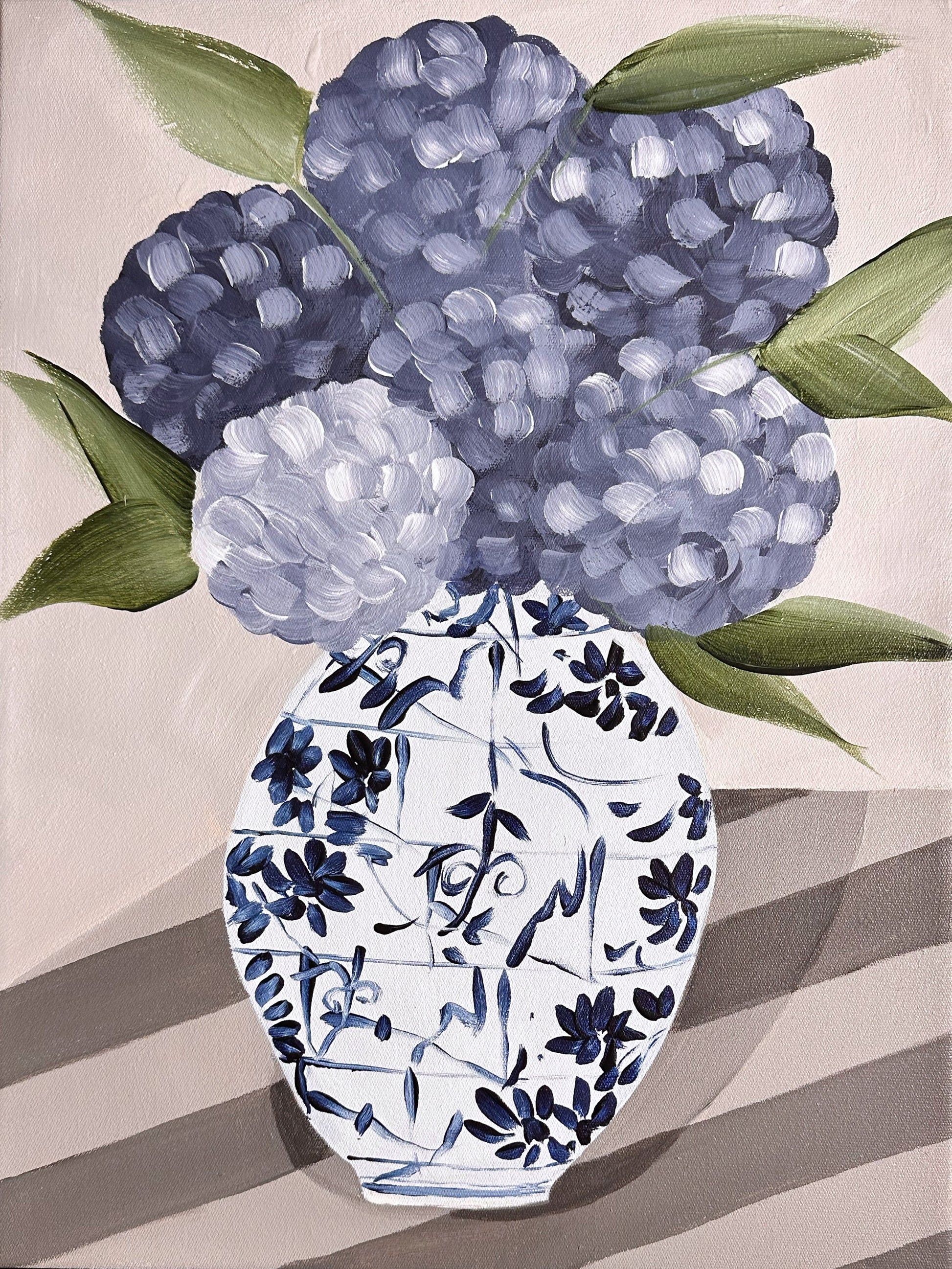 Hydrangeas In Vase