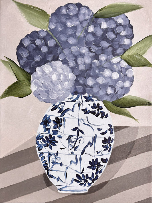 Hydrangeas In Vase