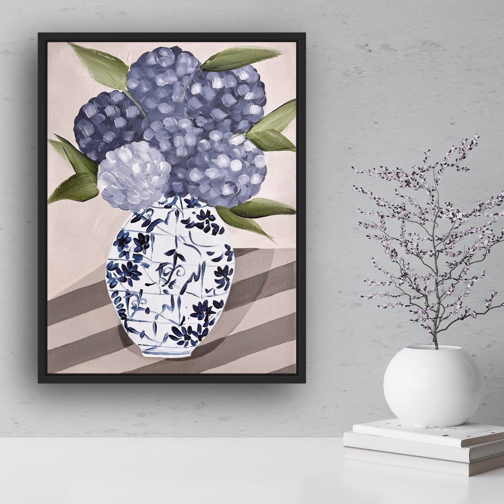 Hydrangeas In Vase