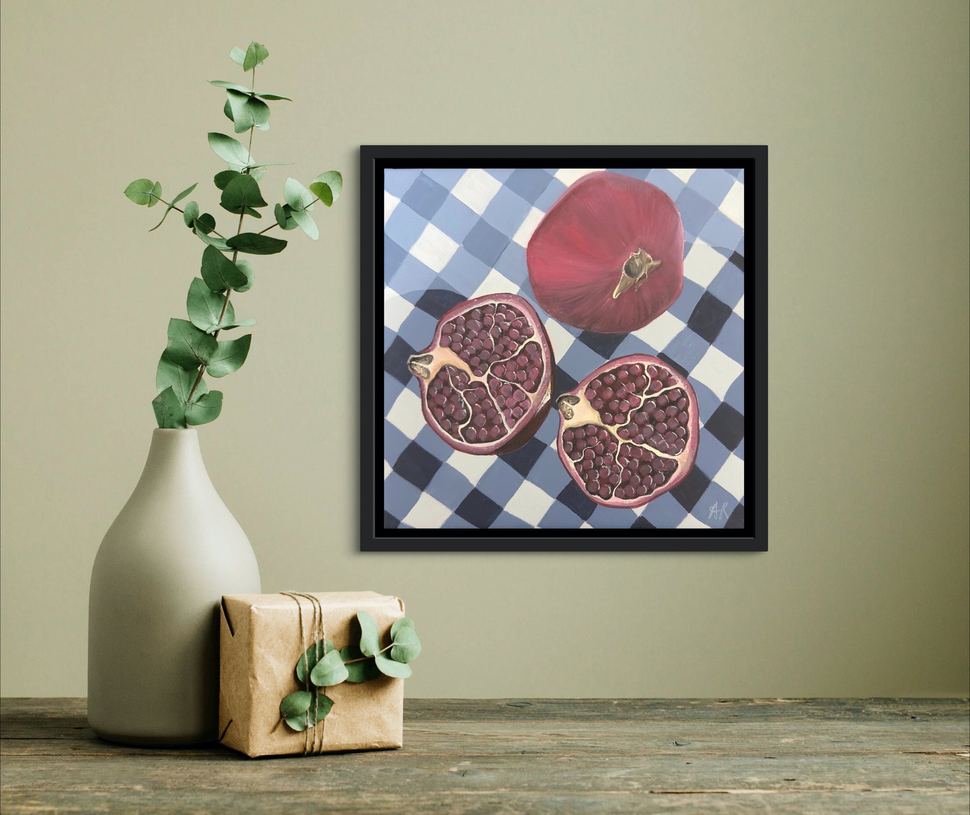 Pomegranates On Table