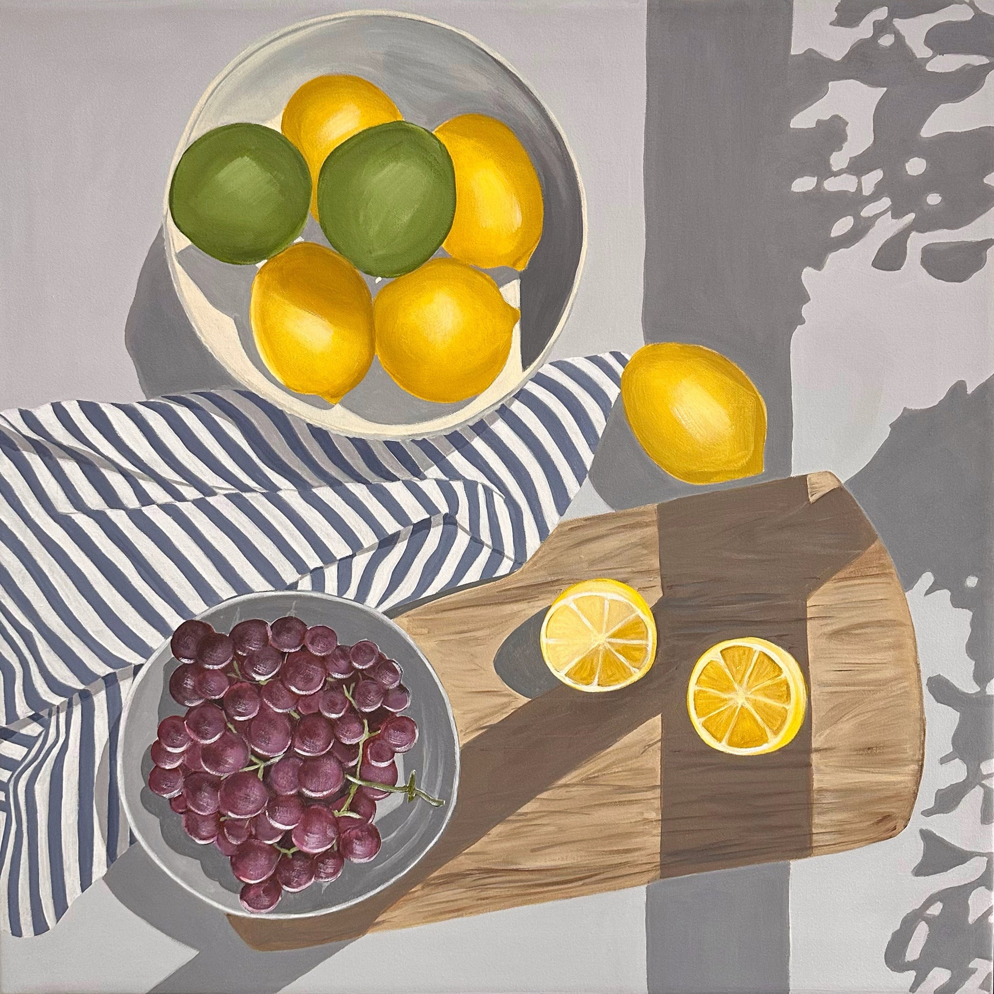 Lemons On Chopping Board No.2