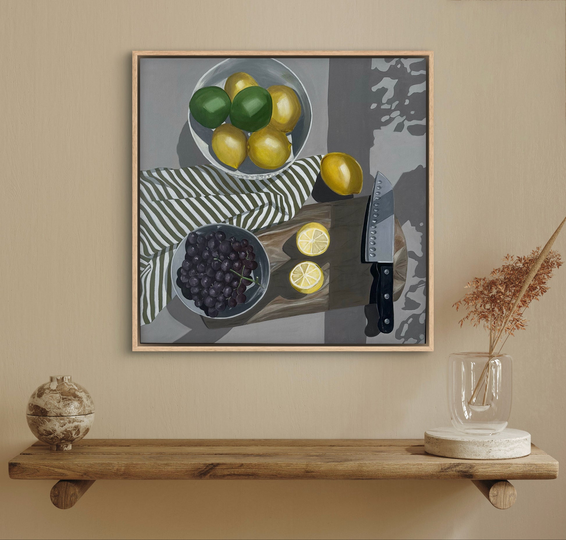 Lemons On Chopping Board No.3