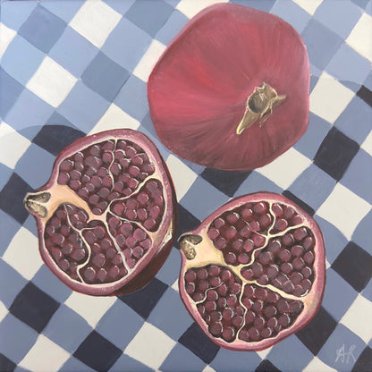 Pomegranates On Table