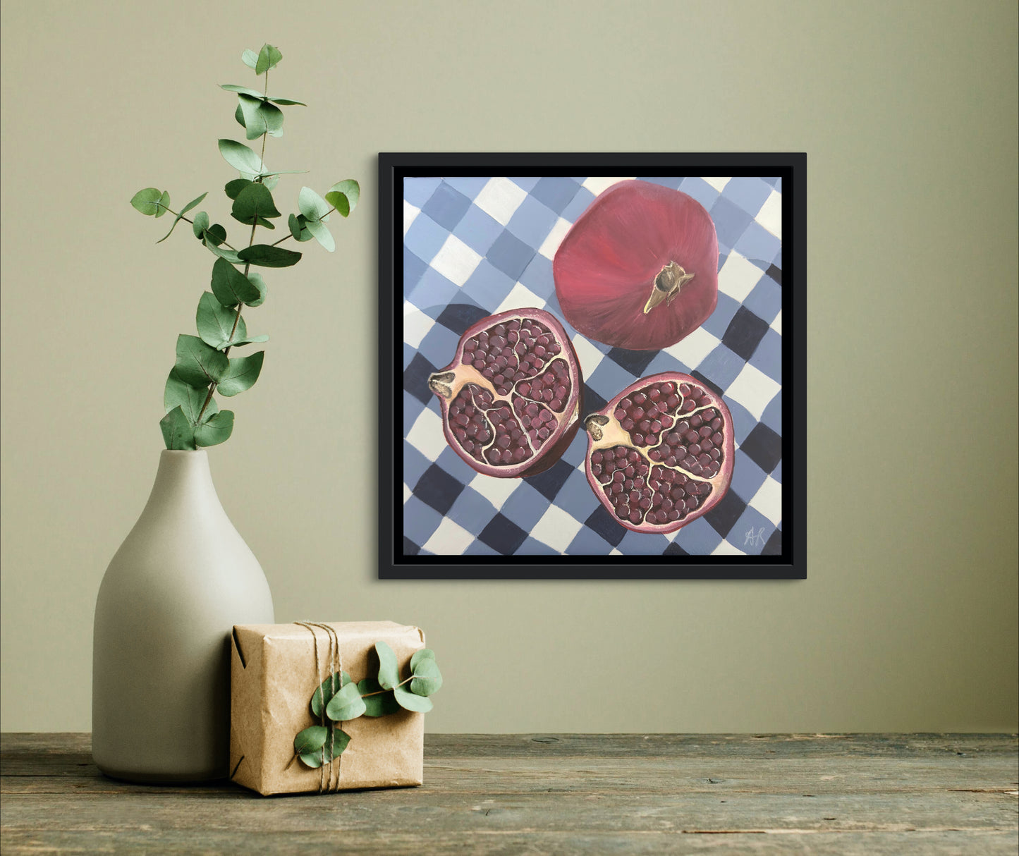 Pomegranates On Table