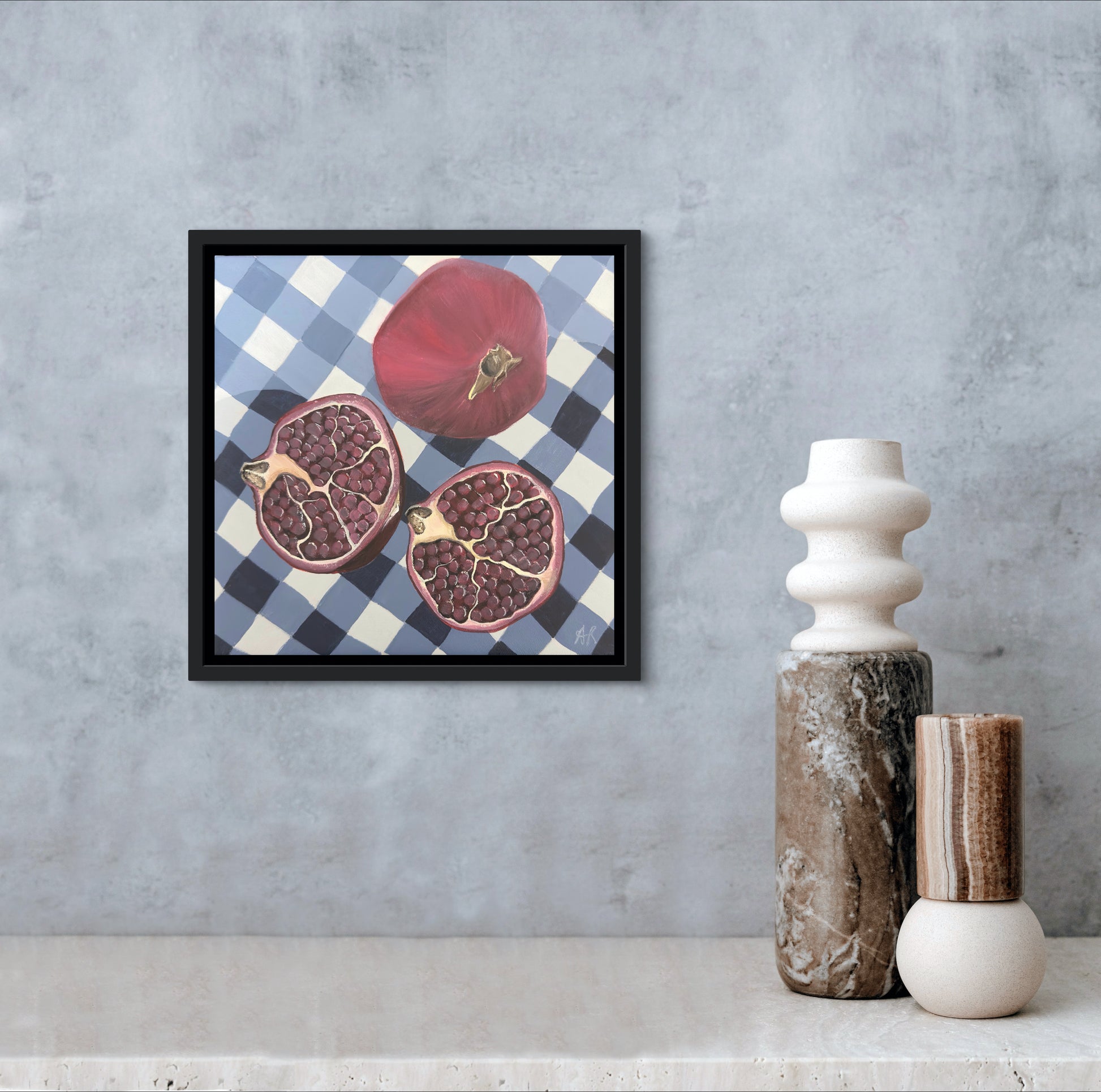 Pomegranates On Table